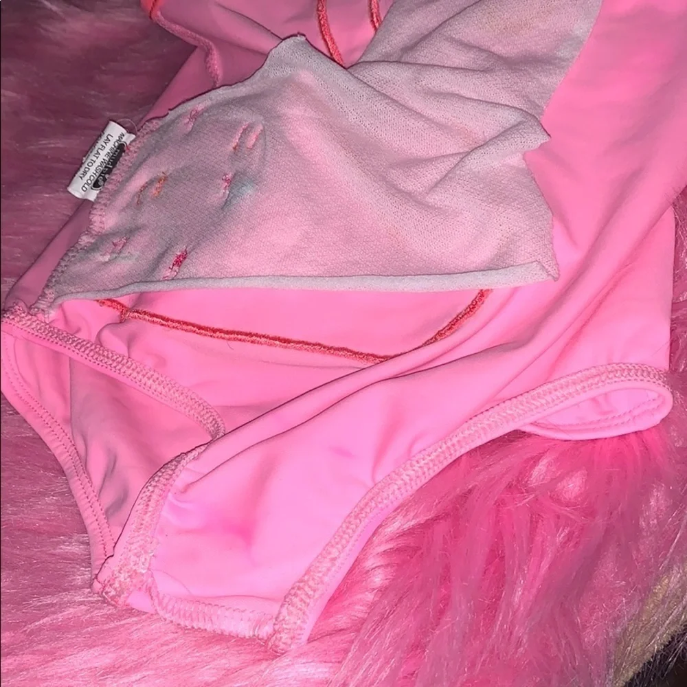 Mud pie pink flamigo bathing suit 24 …